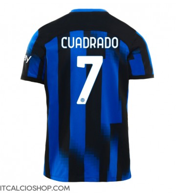 Inter Milan Juan Cuadrado #7 Prima Maglia 2023-24 Manica Corta